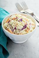 Traditional cole slaw salad photo