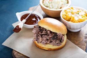 Bbq brisket sandwich photo