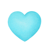 watercolor cute heart illustration png