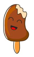 ilustración de helado de chocolate png