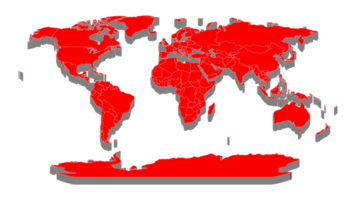 Weltkartenvorlage mit Kontinenten, Nord- und Südamerika, Europa und Asien, Afrika und Australien png