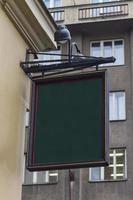 Empty sign on the street photo