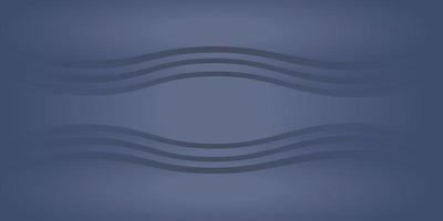 Blue wavy lines elements with fluid gradient. vector