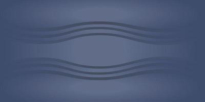 Blue wavy lines elements with fluid gradient. vector