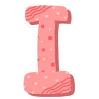 alfabeto rosa de san valentin png