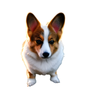 en skön porträtt av en söt corgi. hund. generativ ai. png