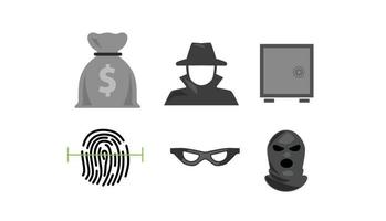 crime thief icon vector
