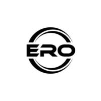 ERO letter logo design in illustration. Vector logo, calligraphy designs for logo, Poster, Invitation, etc.