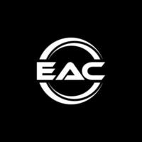 EAC letter logo design in illustration. Vector logo, calligraphy designs for logo, Poster, Invitation, etc.
