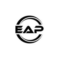 EAP letter logo design in illustration. Vector logo, calligraphy designs for logo, Poster, Invitation, etc.