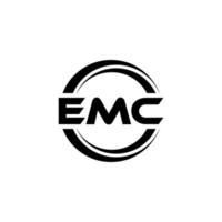 diseño de logotipo de letra emc en ilustración. logotipo vectorial, diseños de caligrafía para logotipo, afiche, invitación, etc. vector