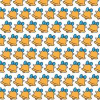 bell pattern background vector