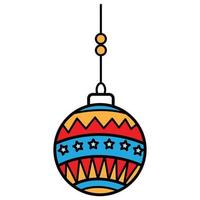 christmas ball ornamant vector