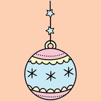 christmas ball ornament vector