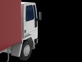 Cargo van Delivery Truck Isolated 3d illustration photo