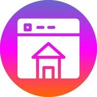 Homepage Vector Icon Design