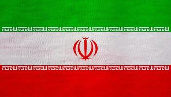 Iranian flag texture as background photo