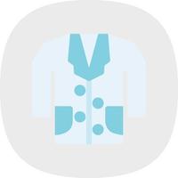 diseño de icono de vector de abrigo médico