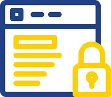 Website Security Vector Icon Design