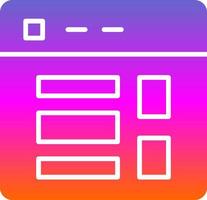 Website Layout Vector Icon Design