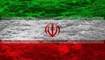 Iranian flag texture as background photo