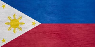 textura de la bandera de filipinas como fondo foto