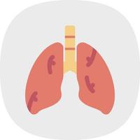 diseño de icono de vector de pulmones