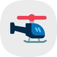 Helicopter Vector Icon Design