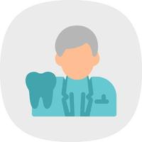 Male Dentist Vector Icon Design