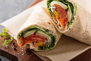 wrap vegetal vegano foto