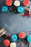 Cupcakes for the Fourth of July photo