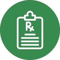 Prescription Vector Icon Design