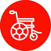 Wheelchair Vector Icon Design