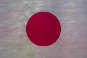 textura de bandera japonesa como fondo foto