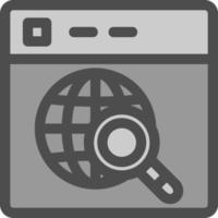 Website Search Vector Icon Design