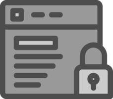 Website Security Vector Icon Design