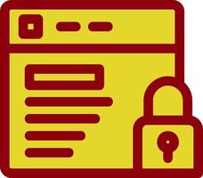 Website Security Vector Icon Design