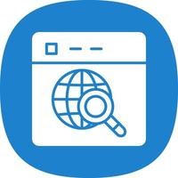 Website Search Vector Icon Design