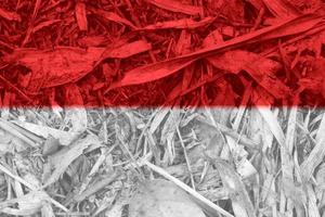 textura de bandera indonesia como fondo foto