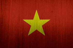 textura de la bandera vietnamita como fondo foto