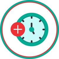 Medical Clock Vector Icon Design
