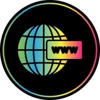 diseño de icono de vector de www