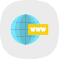 diseño de icono de vector de www