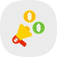 Marketing Budget Vector Icon Design