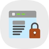 Website Security Vector Icon Design