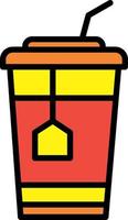 Ice Tea Vector Icon Design