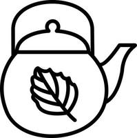 Tea Pot Vector Icon Design