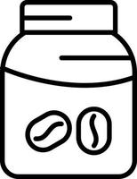 Coffee Jar Vector Icon Design