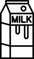 Milk Box Vector Icon Design