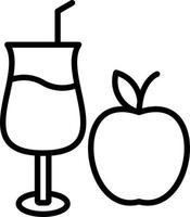 diseño de icono de vector de jugo de manzana